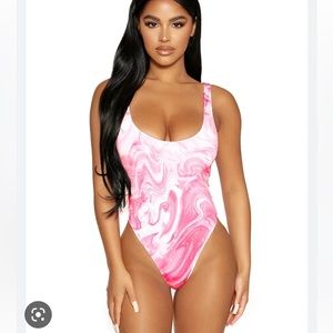 Naked wardrobe One-Piece Swimsuit 💗 and Swim Cover